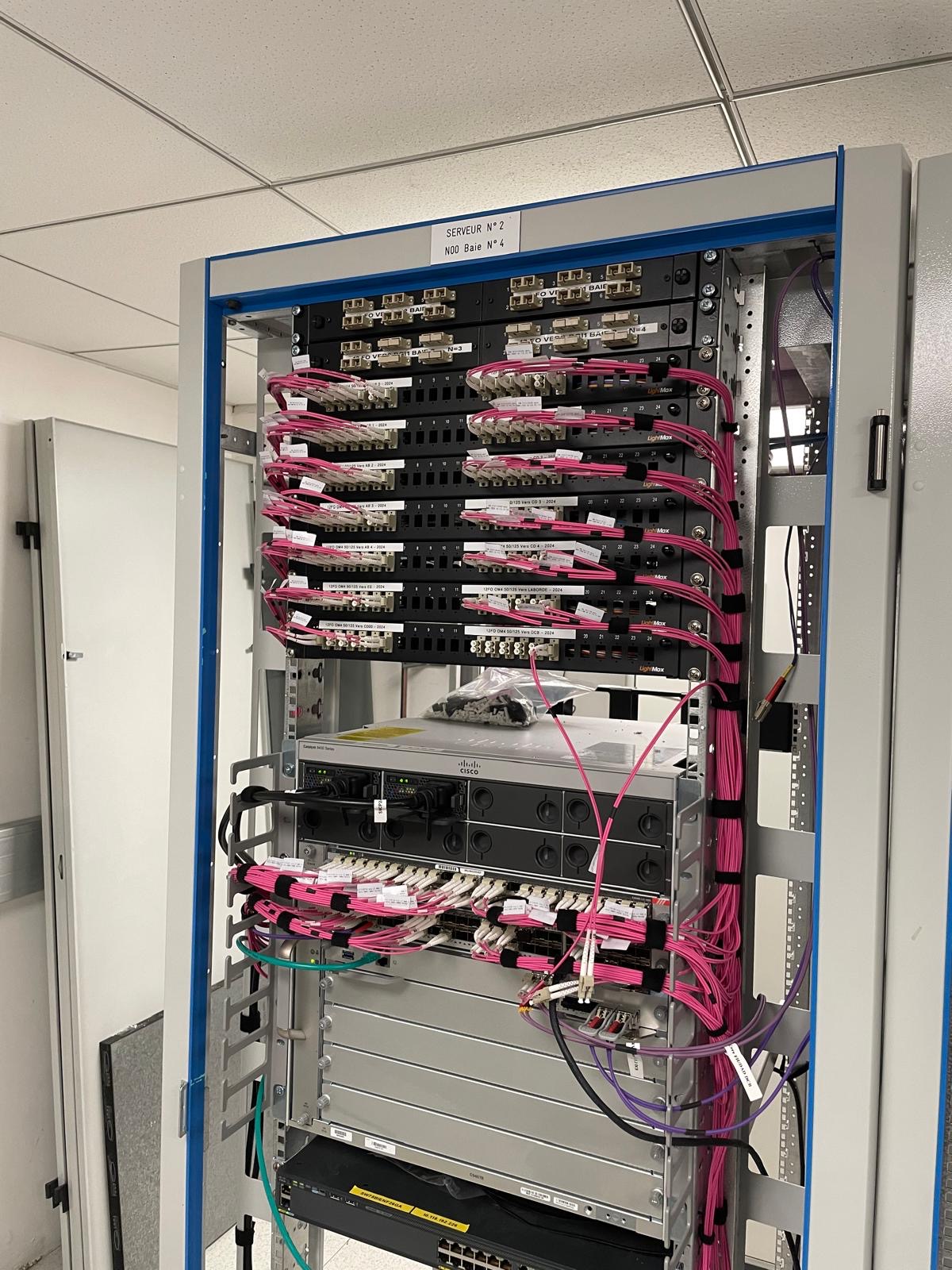 Baie serveur N°2 — fibre optique Cisco